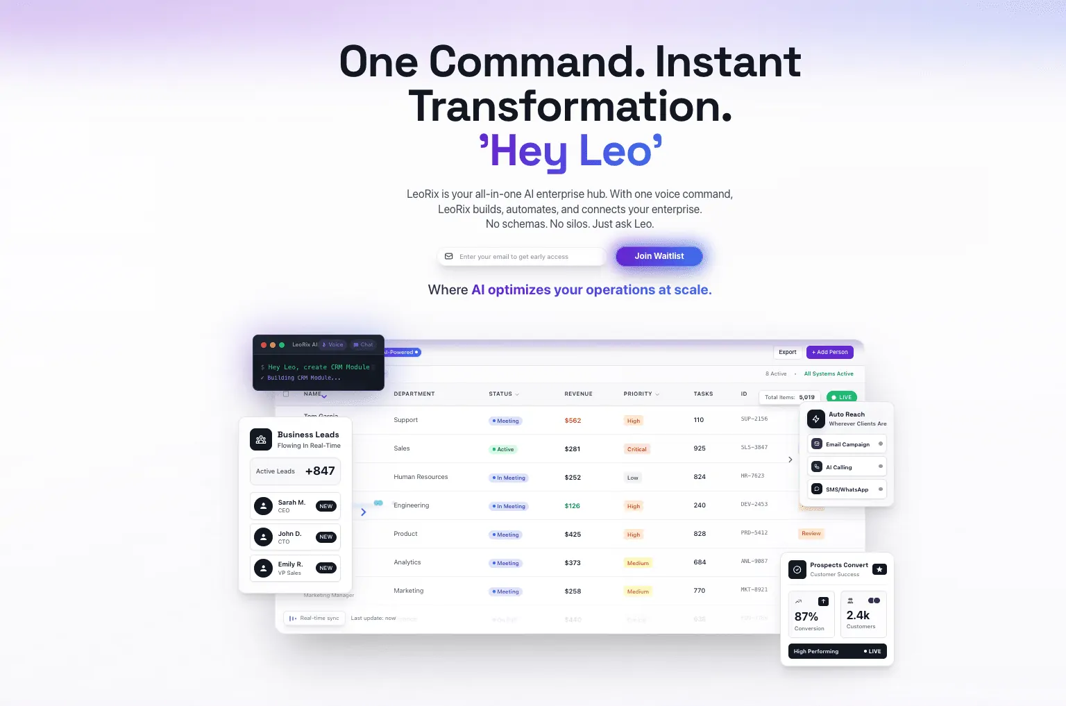 Leorix AI Platform Logo